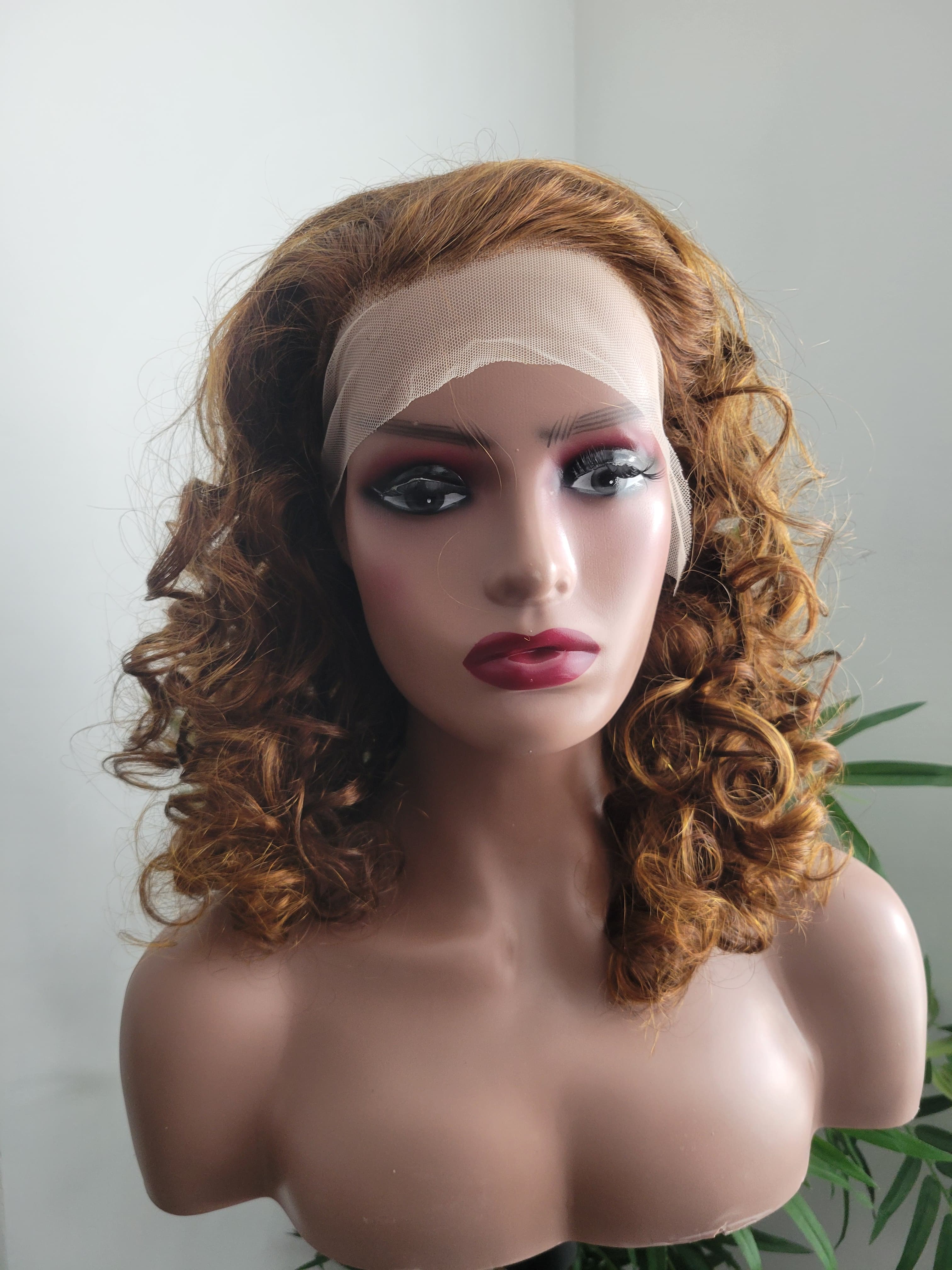 Caramel Honey Bouncy Curls Wig