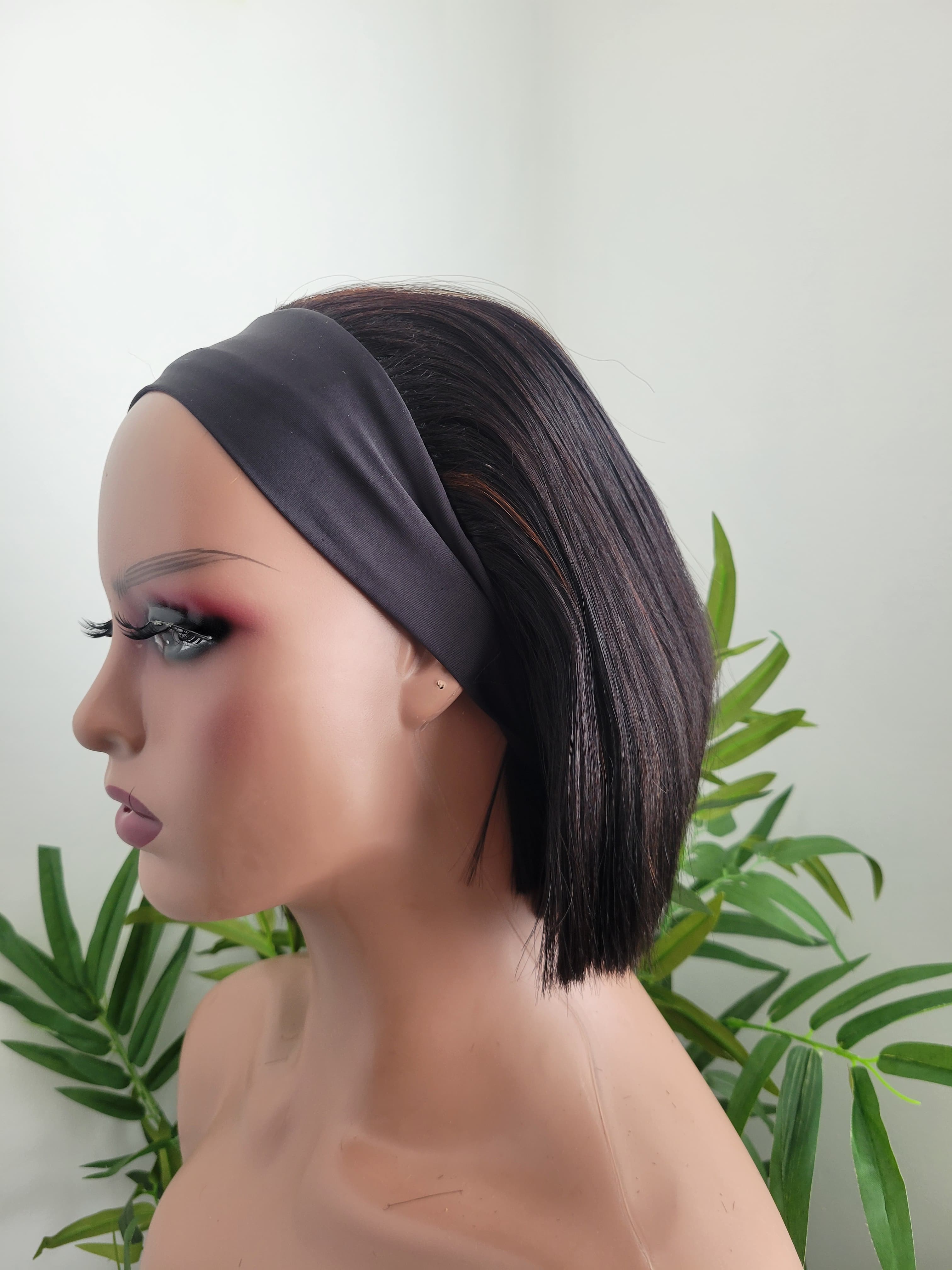 Short Headband Bob Wig