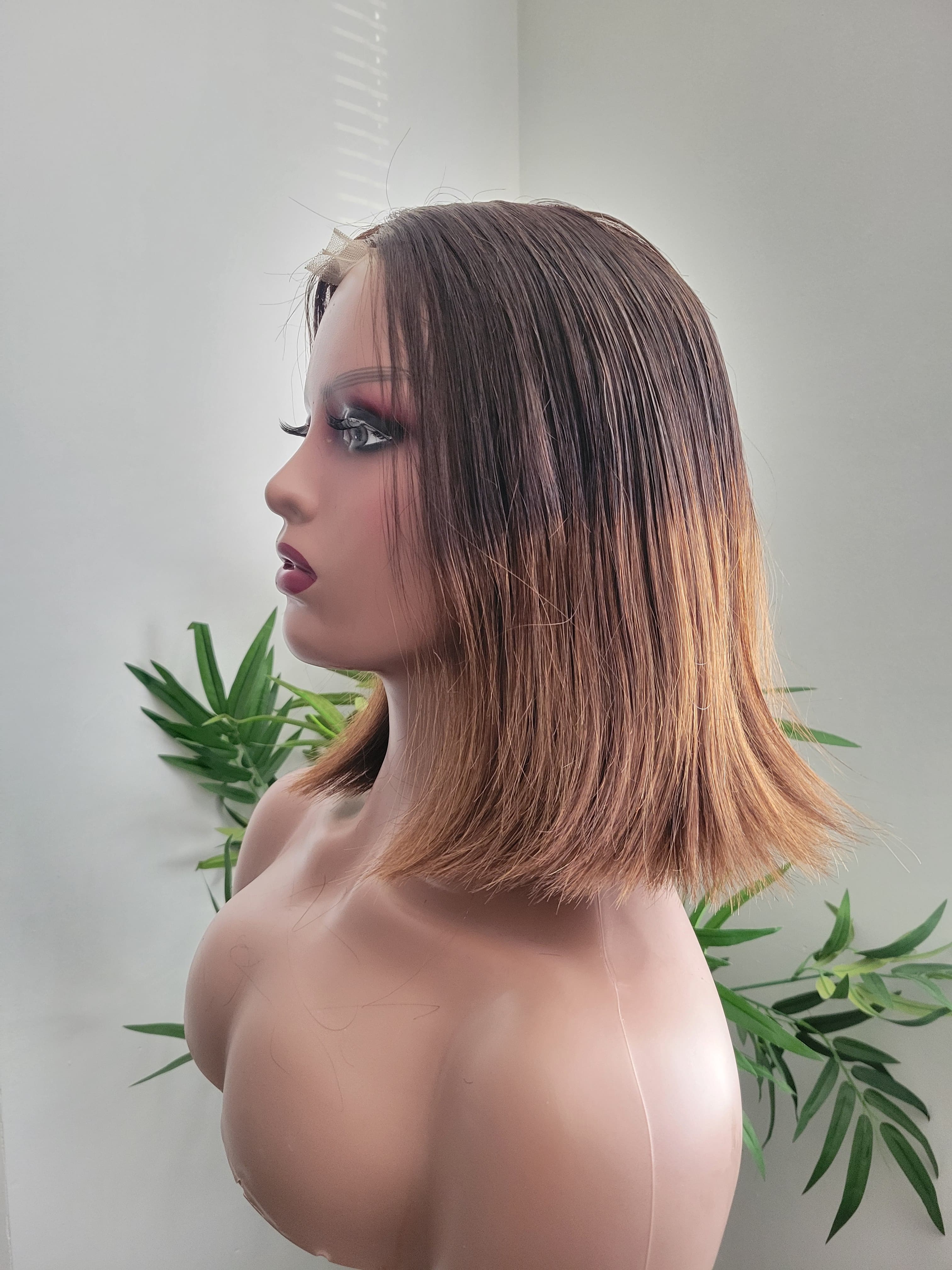 Mocha Melt Straight Bob Wig